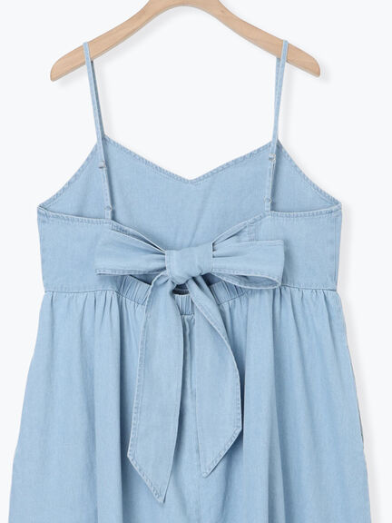 バックリボンキャミワンピース（ブラック/ブラウン/サックスブルー）｜Samansa Mos2（サマンサ モスモス）通販