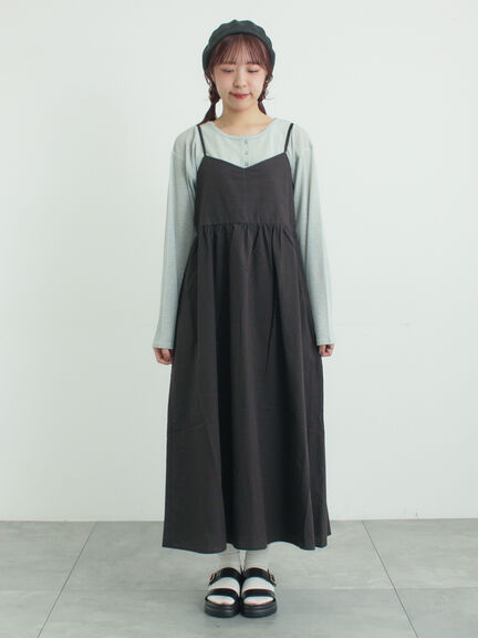 バックリボンキャミワンピース（ブラック/ブラウン/サックスブルー）｜Samansa Mos2（サマンサ モスモス）通販