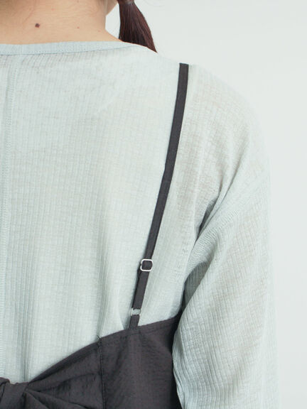 バックリボンキャミワンピース（ブラック/ブラウン/サックスブルー）｜Samansa Mos2（サマンサ モスモス）通販