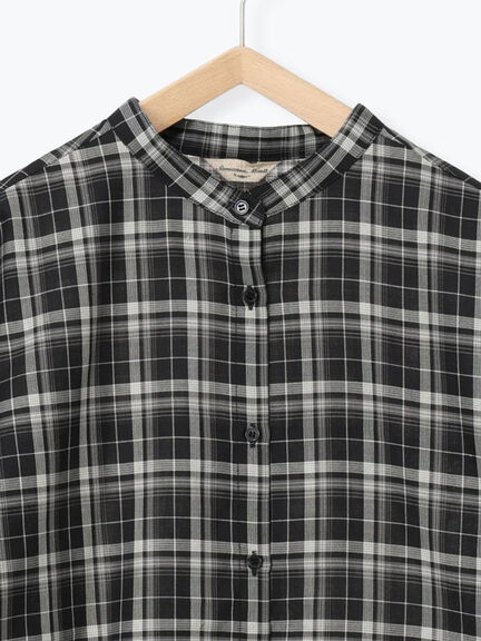 【マルチウェイ/イージーケア】チェック柄ビッグシャツ（グレー/ブラック/ベージュ）｜Samansa Mos2（サマンサ モスモス）通販