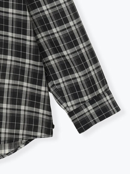 【マルチウェイ/イージーケア】チェック柄ビッグシャツ（グレー/ブラック/ベージュ）｜Samansa Mos2（サマンサ モスモス）通販