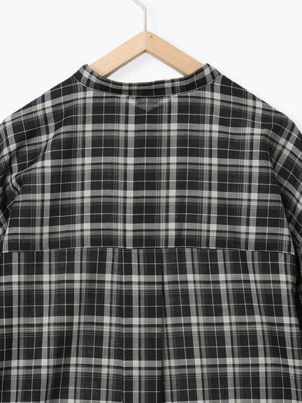 【マルチウェイ/イージーケア】チェック柄ビッグシャツ（グレー/ブラック/ベージュ）｜Samansa Mos2（サマンサ モスモス）通販