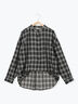 【マルチウェイ/イージーケア】チェック柄ビッグシャツ（グレー/ブラック/ベージュ）｜Samansa Mos2（サマンサ モスモス）通販