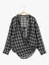 【マルチウェイ/イージーケア】チェック柄ビッグシャツ（グレー/ブラック/ベージュ）｜Samansa Mos2（サマンサ モスモス）通販