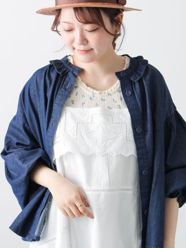 カットワーク刺繍キャミチュニック（オフホワイト）｜Samansa Mos2（サマンサ モスモス）通販