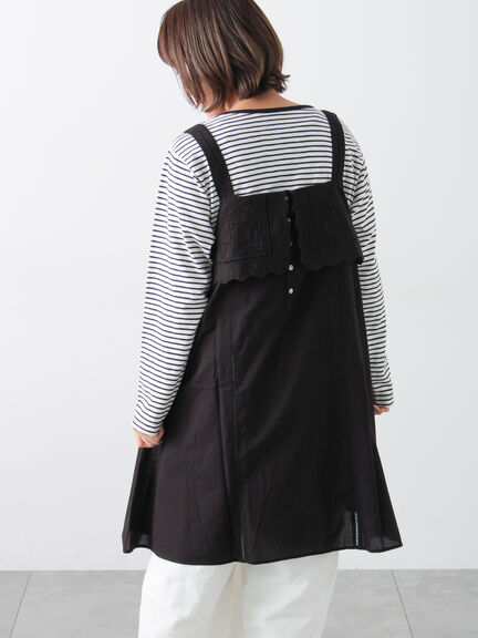 カットワーク刺繍キャミチュニック（オフホワイト/ブラック/サックスブルー）｜Samansa Mos2（サマンサ モスモス）通販