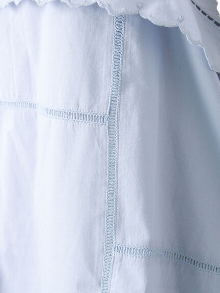 カットワーク刺繍キャミチュニック（オフホワイト/ブラック/サックスブルー）｜Samansa Mos2（サマンサ モスモス）通販