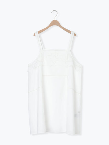 カットワーク刺繍キャミチュニック（オフホワイト/ブラック/サックスブルー）｜Samansa Mos2（サマンサ モスモス）通販