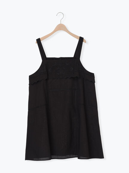 カットワーク刺繍キャミチュニック（オフホワイト/ブラック/サックスブルー）｜Samansa Mos2（サマンサ モスモス）通販