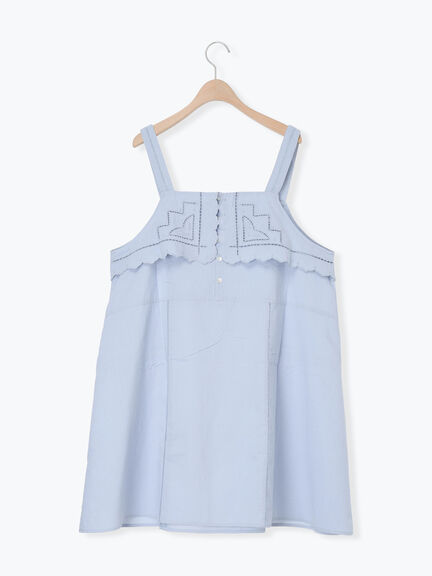 カットワーク刺繍キャミチュニック（オフホワイト/ブラック/サックスブルー）｜Samansa Mos2（サマンサ モスモス）通販