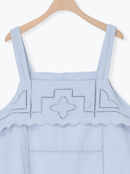 カットワーク刺繍キャミチュニック（オフホワイト/ブラック/サックスブルー）｜Samansa Mos2（サマンサ モスモス）通販