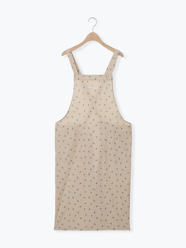 花柄ロゴ刺繍エプロン（ベージュ/キナリ）｜Samansa Mos2（サマンサ モスモス）通販
