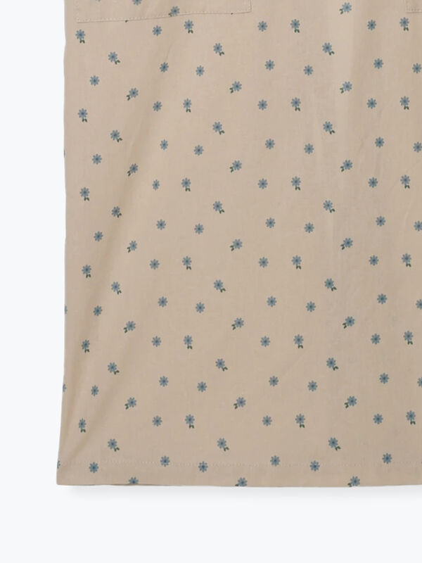 花柄ロゴ刺繍エプロン（ベージュ/キナリ/雑貨/その他雑貨）| Samansa