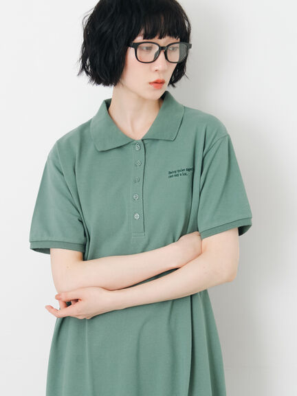 ポロワンピース（グレー/ブラック/グリーン）｜Samansa Mos2（サマンサ モスモス）通販