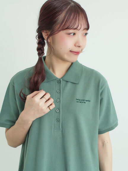 ポロワンピース（グレー/ブラック/グリーン）｜Samansa Mos2（サマンサ モスモス）通販