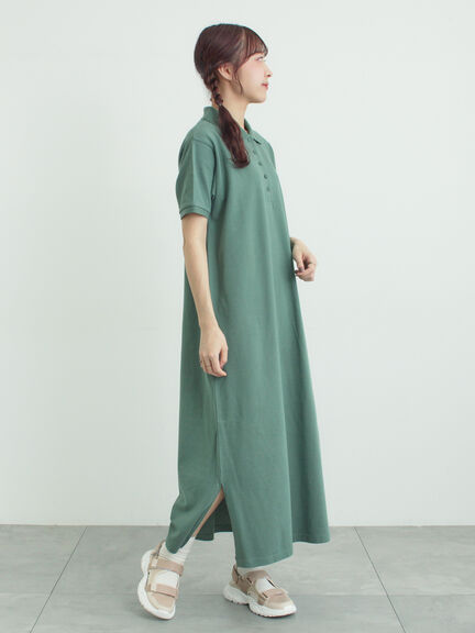 ポロワンピース（グレー/ブラック/グリーン）｜Samansa Mos2（サマンサ モスモス）通販