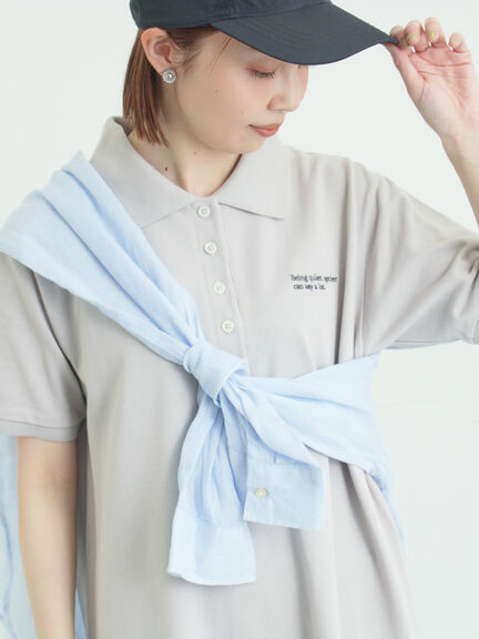 ポロワンピース（グレー/ブラック/グリーン）｜Samansa Mos2（サマンサ モスモス）通販