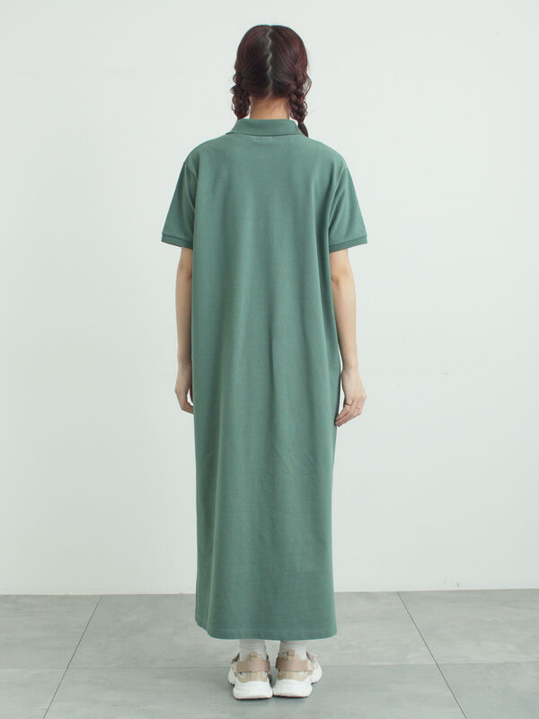 セール】 ポロワンピース（グレー/ブラック/グリーン/ワンピース
