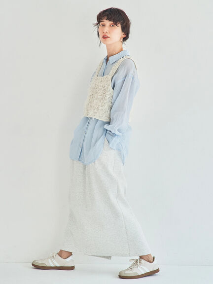 ファンシーヤーンビスチェ（ブラック/キナリ）｜Samansa Mos2（サマンサ モスモス）通販