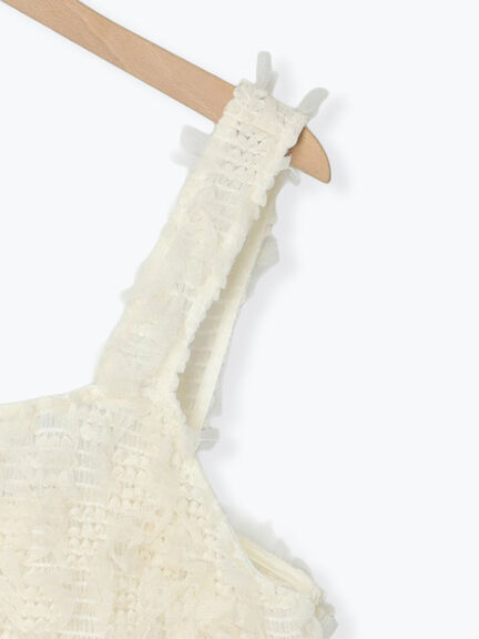 ファンシーヤーンビスチェ（ブラック/キナリ）｜Samansa Mos2（サマンサ モスモス）通販