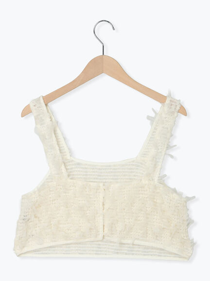 ファンシーヤーンビスチェ（ブラック/キナリ）｜Samansa Mos2（サマンサ モスモス）通販