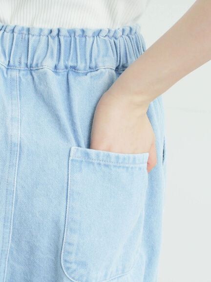 3Dレースモチーフ付きパンツ（サックスブルー/ブルー/キナリ）｜Samansa Mos2（サマンサ モスモス）通販