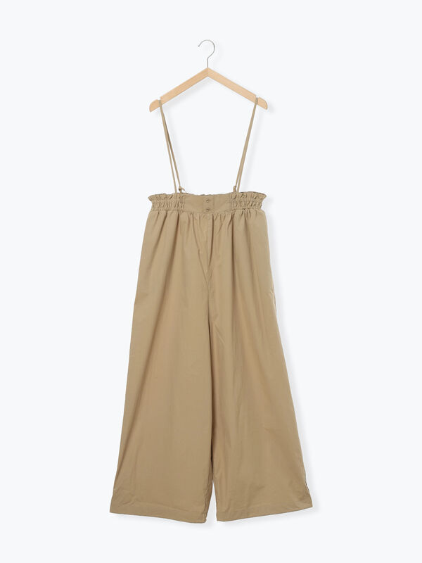 サス付きハイウエストパンツ（ベージュ）｜Samansa Mos2（サマンサ モスモス）通販