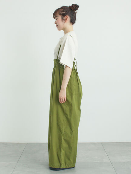 サス付きハイウエストパンツ（ブラック/ベージュ/カーキ）｜Samansa Mos2（サマンサ モスモス）通販