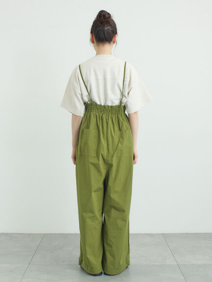 サス付きハイウエストパンツ（ブラック/ベージュ/カーキ）｜Samansa Mos2（サマンサ モスモス）通販