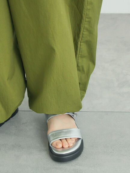 サス付きハイウエストパンツ（ブラック/ベージュ/カーキ）｜Samansa Mos2（サマンサ モスモス）通販