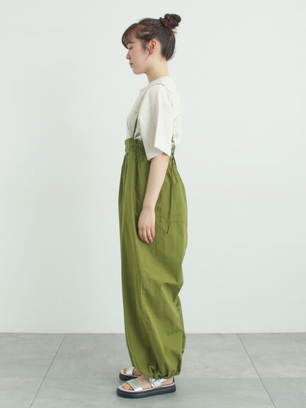 サス付きハイウエストパンツ（ブラック/ベージュ/カーキ）｜Samansa Mos2（サマンサ モスモス）通販