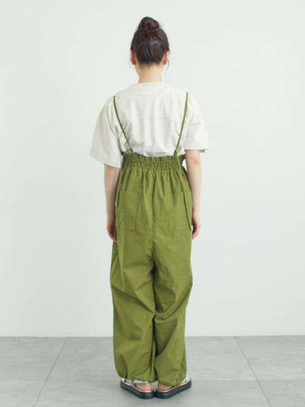 サス付きハイウエストパンツ（ブラック/ベージュ/カーキ）｜Samansa Mos2（サマンサ モスモス）通販