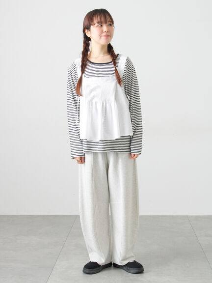 ピンタックレースビスチェ（オフホワイト/ブラック）｜Samansa Mos2（サマンサ モスモス）通販