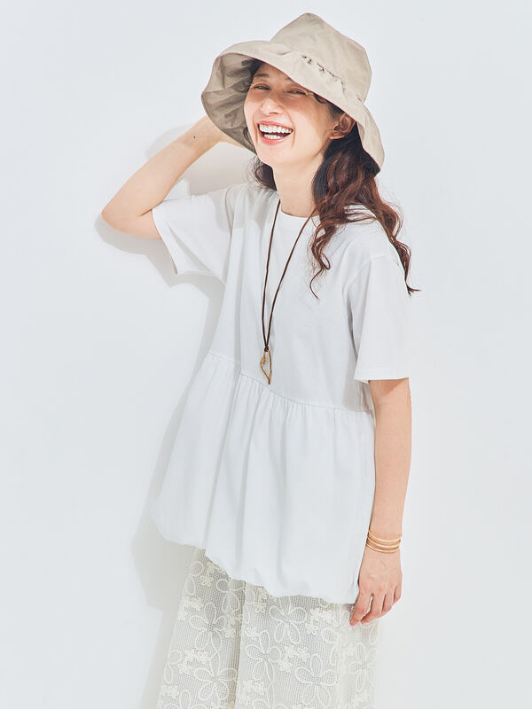 【多機能】バルーンコンビカットソー（オフホワイト）｜Samansa Mos2（サマンサ モスモス）通販