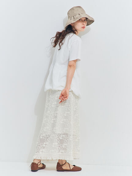 【多機能】バルーンコンビカットソー（オフホワイト/ブラック/ラベンダー）｜Samansa Mos2（サマンサ モスモス）通販