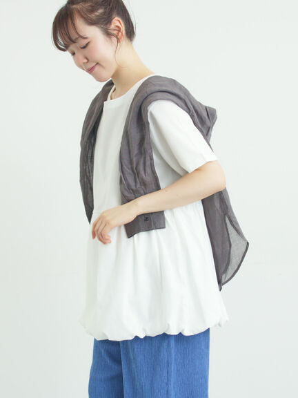 【多機能】バルーンコンビカットソー（オフホワイト/ブラック/ラベンダー）｜Samansa Mos2（サマンサ モスモス）通販