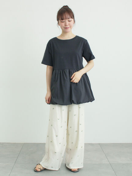 【多機能】バルーンコンビカットソー（オフホワイト/ブラック/ラベンダー）｜Samansa Mos2（サマンサ モスモス）通販