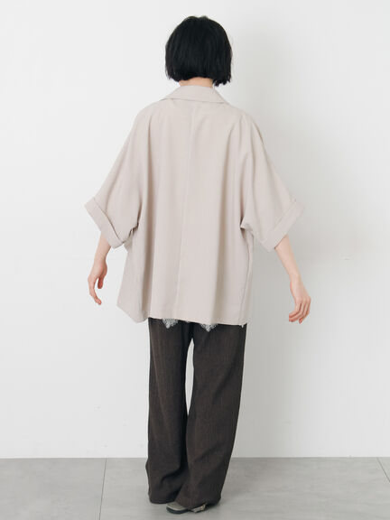 ダブル釦5分袖ジャケット（ブラック/ベージュ/カーキ）｜Samansa Mos2（サマンサ モスモス）通販