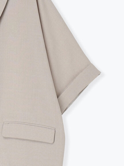 ダブル釦5分袖ジャケット（ブラック/ベージュ/カーキ）｜Samansa Mos2（サマンサ モスモス）通販