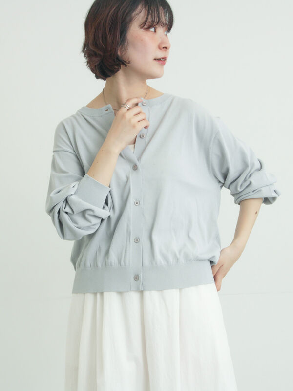 【多機能】ニットカーディガン（グレー）｜Samansa Mos2（サマンサ モスモス）通販