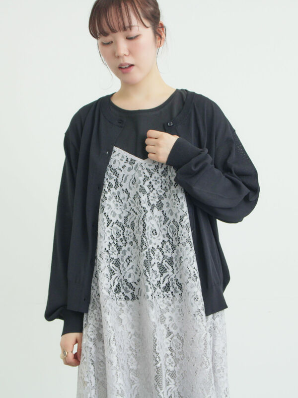 【多機能】ニットカーディガン（ブラック）｜Samansa Mos2（サマンサ モスモス）通販