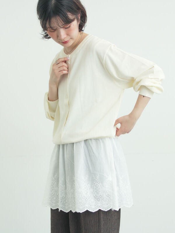 【多機能】ニットカーディガン（アイボリー）｜Samansa Mos2（サマンサ モスモス）通販