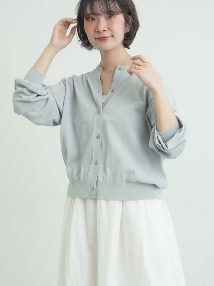 【多機能】ニットカーディガン（グレー/ブラック/ピンク/アイボリー）｜Samansa Mos2（サマンサ モスモス）通販