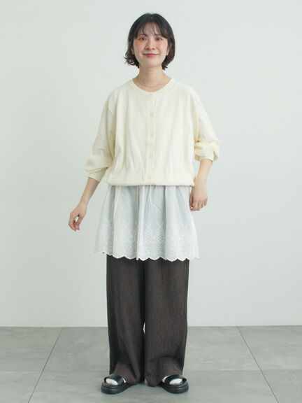 【多機能】ニットカーディガン（グレー/ブラック/ピンク/アイボリー）｜Samansa Mos2（サマンサ モスモス）通販