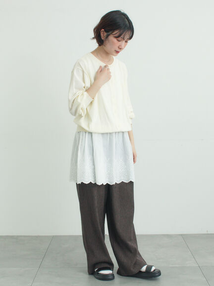 【多機能】ニットカーディガン（グレー/ブラック/ピンク/アイボリー）｜Samansa Mos2（サマンサ モスモス）通販