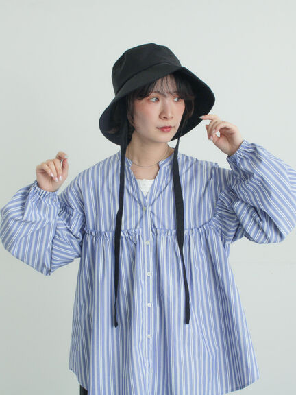 【遮熱/消臭効果】リネン混ハット（ブラック/ベージュ）｜Samansa Mos2（サマンサ モスモス）通販