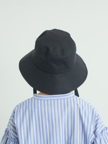 【遮熱/消臭効果】リネン混ハット（ブラック/ベージュ）｜Samansa Mos2（サマンサ モスモス）通販