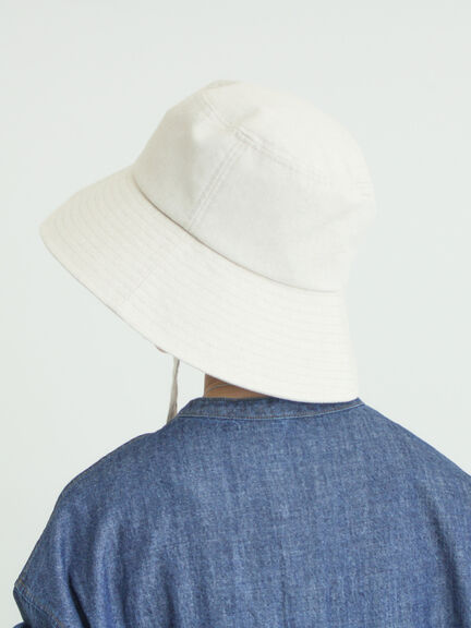 【遮熱/消臭効果】リネン混ハット（ブラック/ベージュ）｜Samansa Mos2（サマンサ モスモス）通販