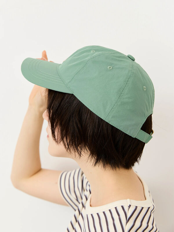 消臭効果】BIGイニシャル刺繍キャップ（グレー/ブラック/グリーン