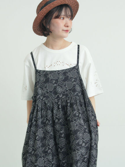 【メルヘン×Samansa Mos2】総刺繍ワンピース（オフホワイト/ブラック/モカ）｜Samansa Mos2（サマンサ モスモス）通販
